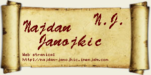 Najdan Janojkić vizit kartica